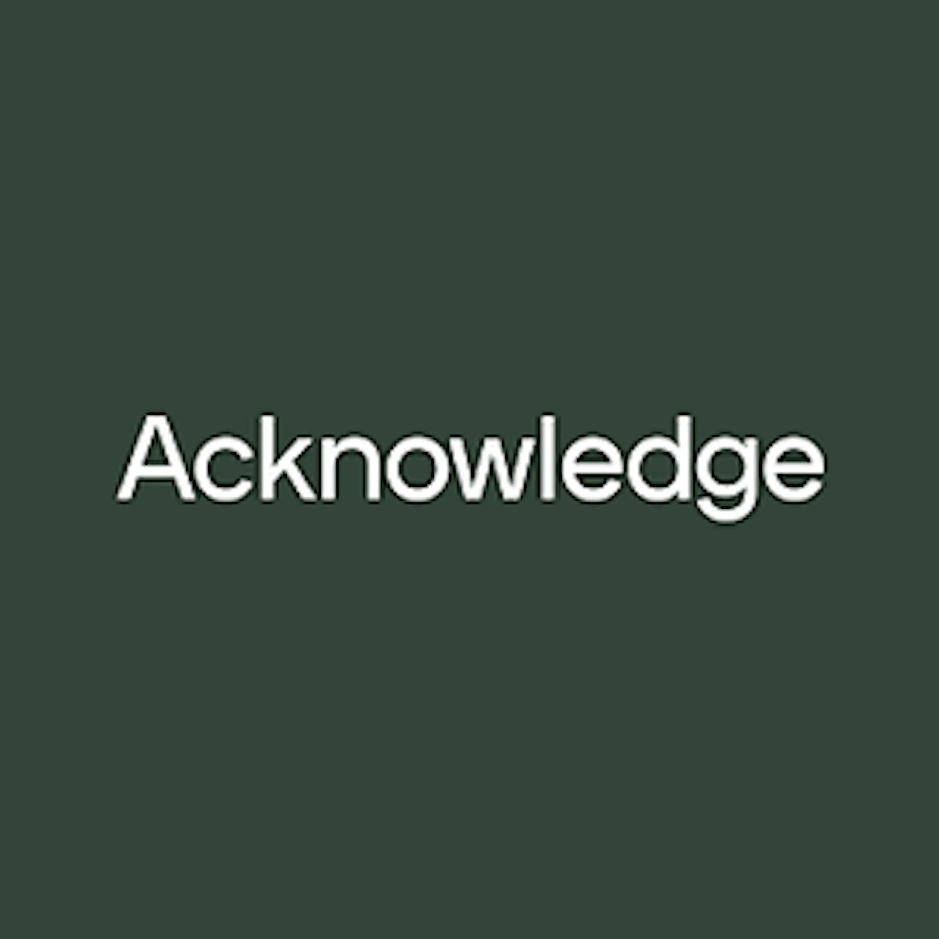 Acknowledge logo