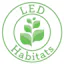 Logo for the brand LED Habitats LLC
