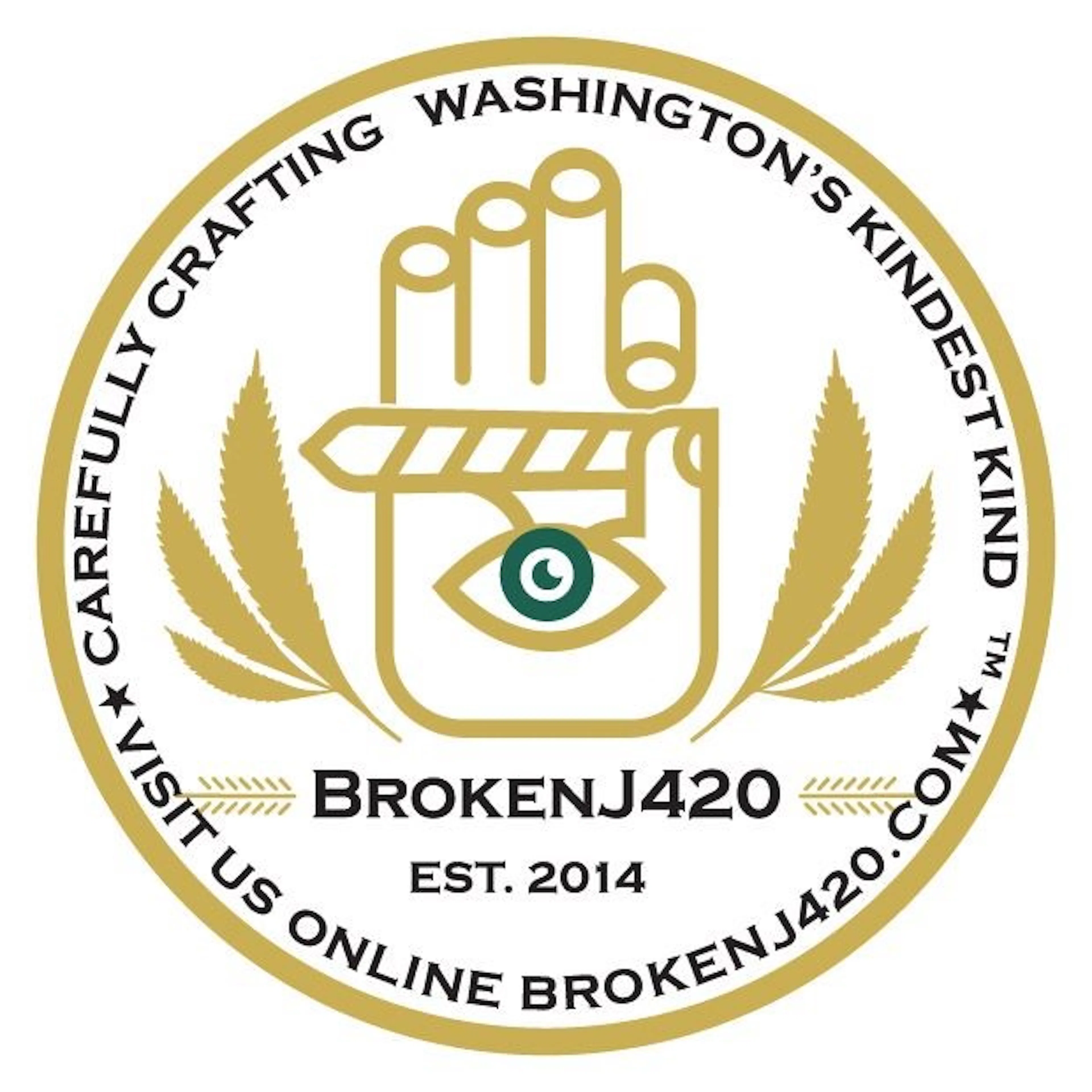 Broken J 420 Artisanal Organic Cannabis Products logo