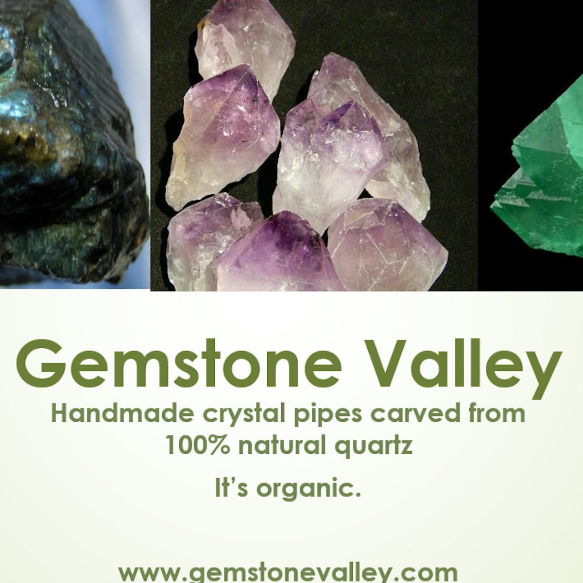 Gemstone Valley 100 natural crystal pipes Leafly