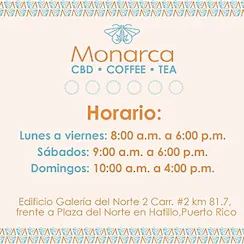 Monarca Stores CBD, COFFEE and TEA logo