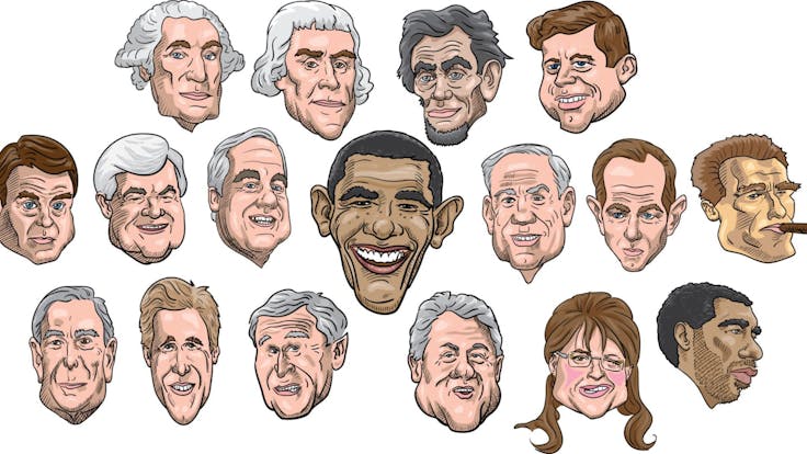 Caricatures of Politicians who tried Cannabis