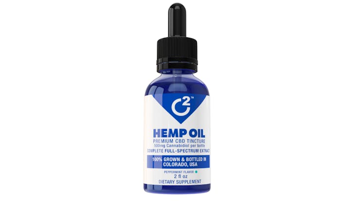 500mg Tincture from O2 CBD - full spectrum (CBN, CBC, CBG) sublingual use with zero THC.