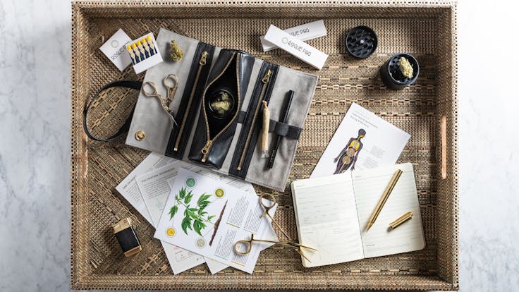 Rogue Paq in supple lambskin leather with corresponding accoutrements.