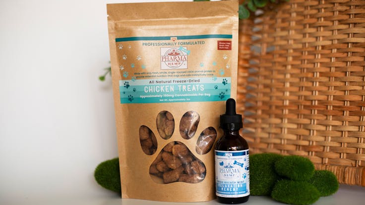 Grain Free CBD Infused Pet Treats made with Real Free Range Chicken Meat