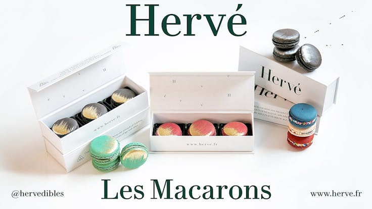 Les Macarons, available in Salted Caramel, Raspberry, Chocolate, and Birthday Cake Celebration