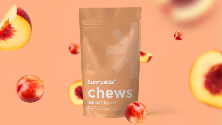 Peach chews are formulated to contain an even blend of THC & CBD to elevate the entourage effect.