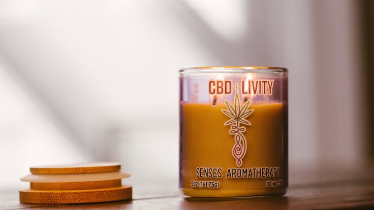 Let the terpenes melt away your stresses with a Senses aromatherapy candle.