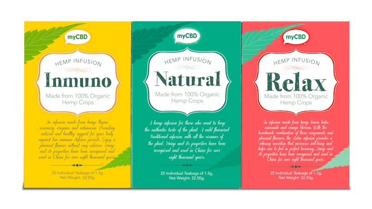 Hemp infusions : Relax, Inmuno and Natural