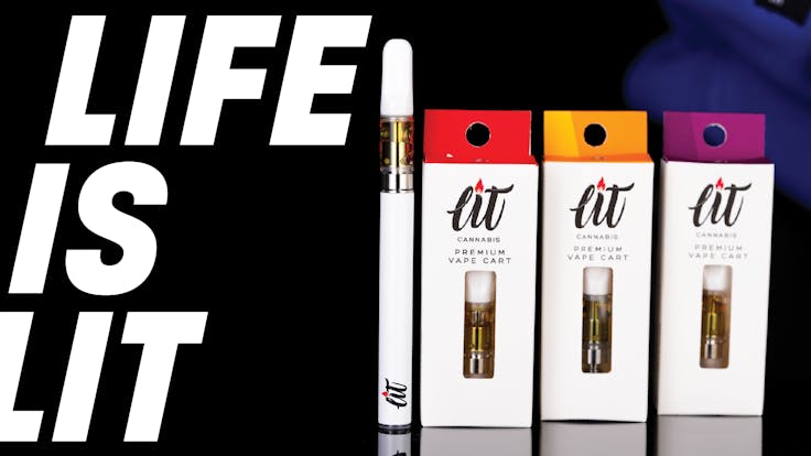 Lit carts are made with a unique blend of botanical and cannabis-derived terpenes. #LifeIsLit