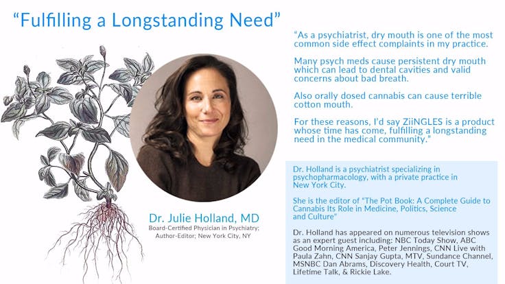 Dr. Julie Holland, Editor THE POT BOOK: A COMPLETE GUIDE TO CANNABIS On the Importance of ZiiNGLES