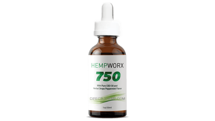 HempWorx - Full Spectrum Hemp CBD Oil 750mg Zero THC| 30ml bottle