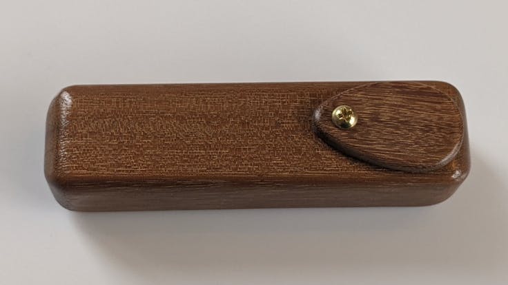 Brazilian Walnut Pipe with Bowl Cover