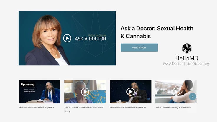 Watch our "Ask a Doctor" livestreams to learn about how cannabis works with specific conditions.