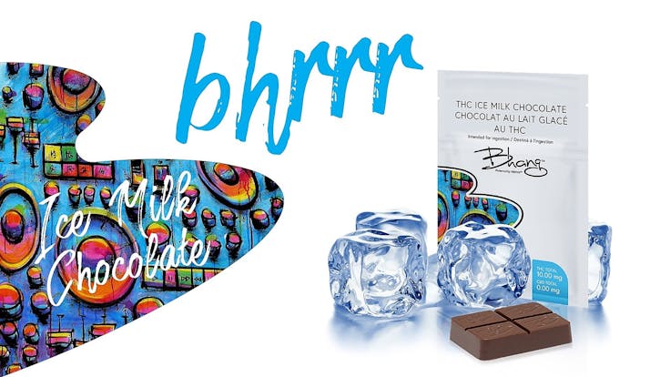 THC Ice Milk Chocolate gets its bhrrr from an infusion of cooling peppermint
