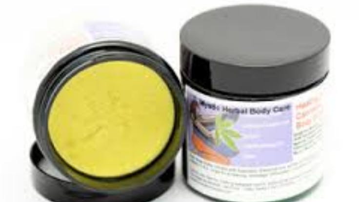 Mystic Herbal Care Cannabis Body Butter 4oz jar $40.00, available in a variety of scents