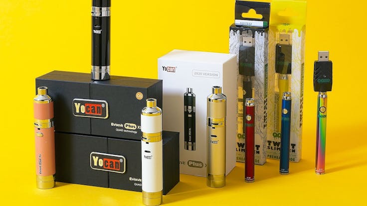 Ever-growing selection of vape pens for wax or cartridge use, as well as dry herb vapes.