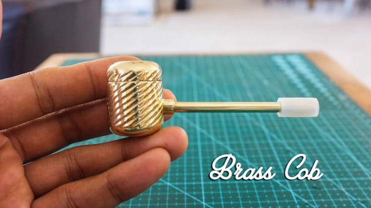 Brass Cob Pipe, Cleanable, Unbreakable and totally Unique.