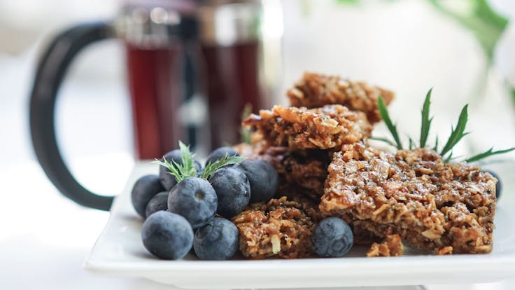 Lemon Blueberry Granola Bars