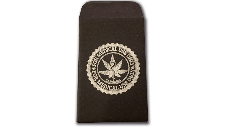 Package all of your concentrates in paper envelopes that has your logo on it!
