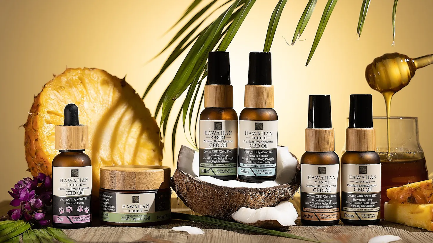 Hawaiian Choice: Hawaiian CBD with organic terpenes and island 