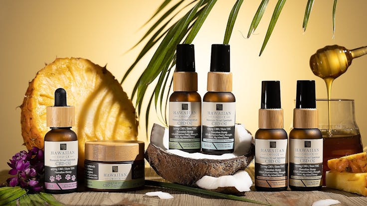 Hawaiian Choice CBD products are infused with Big Island honey, tropical fruits or essential oils.