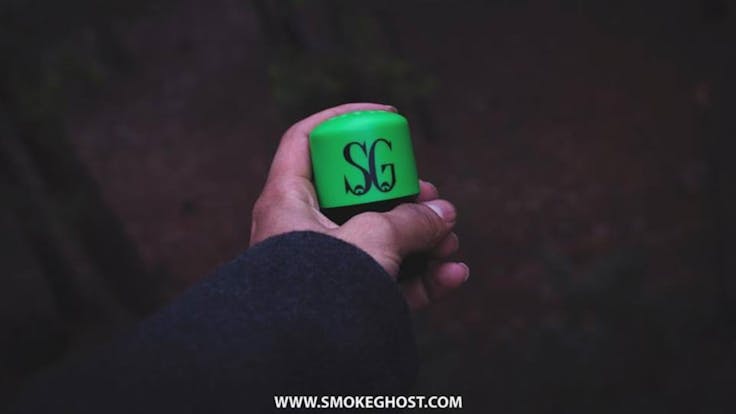 Smoke Ghost is portable enough to fit inside the palm of your hand.