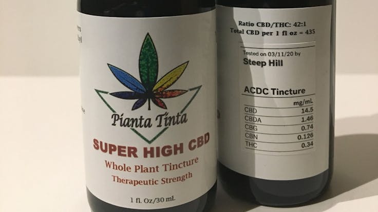 Super High CBD whole plant tinctures