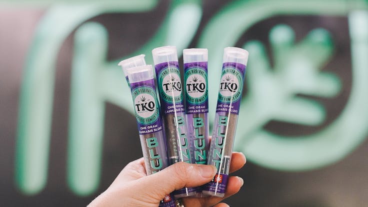 TKO Blunts (available in Singles: 1 gram + Doubles: 2 .75 grams) are made with organic hemp paper