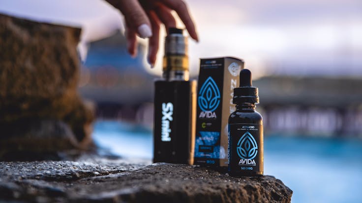 Treat yourself to a Blue Raspberries and Blueberries delicious CBD infused vape.