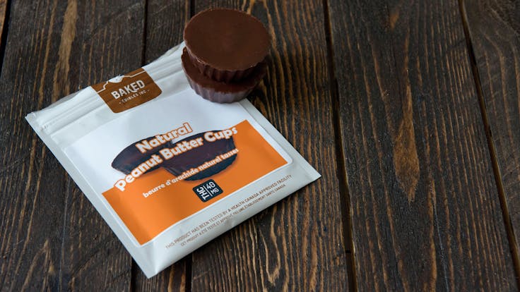 Our Natural Peanut Butter Cups. Sinfully delicious with 20mg THC per cup and two cups per package.