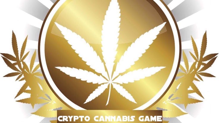 Crypto Cannabis Game Gold Standard Emblem.