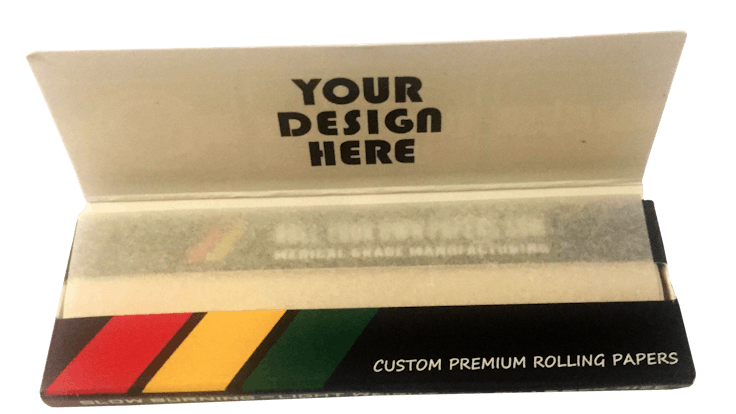 Give your customers branded rolling papers that can travel with them to all their smoke sessions.