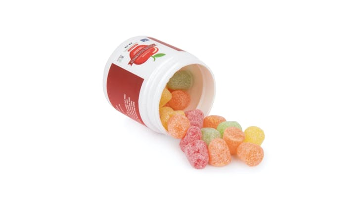 Fruity, delicious, 1950's nostalgic style gum-drop CBD gummies from Tauri Gum