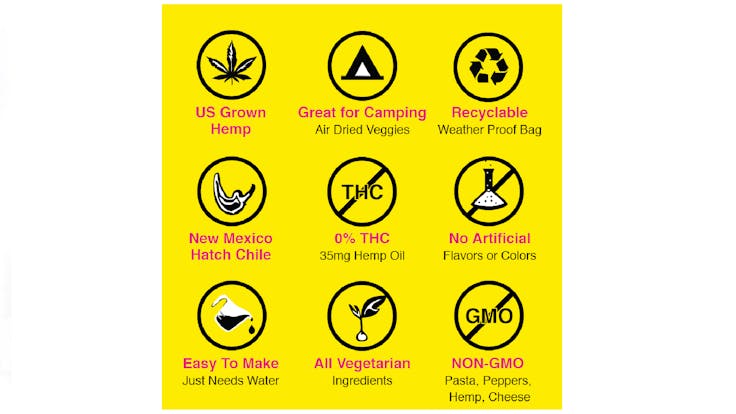 FishSki Hemp Mac and Cheese made with the best ingredients available.