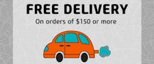 Free Delivery On Orders Over $150! image