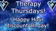 Therapy Thursday! Happy hour discount all day! image