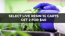 Select Live Resin 1g Carts - 2 for $40 image