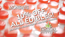 10% OFF Edibles, 20% OFF Edibles for Med image