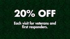 20% Discount for Veterans and First Responders image