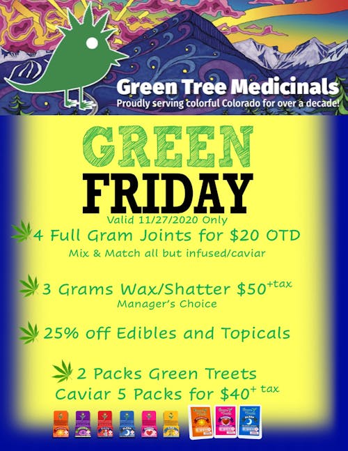 Green Tree Medicinals Longmont (Med) Dispensary Menu, Reviews & Photos