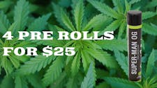 Pre Roll Superman 1g - 4 for $25 image