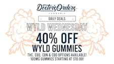 Wyld Wednesdays | 40% Off Wyld Gummies Weekly! image
