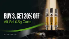 Buy 3 Alt Sol 0.5g Carts, Get 20% Off image