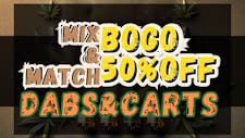 BOGO 50% OFF DABS/CARTS ( while supplies last. ) image