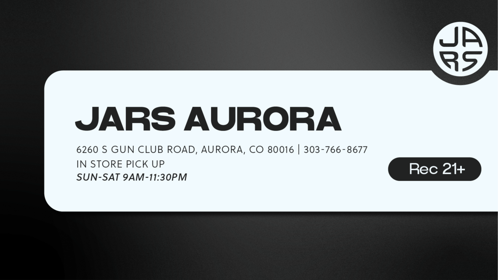 JARS Cannabis - Aurora Southlands