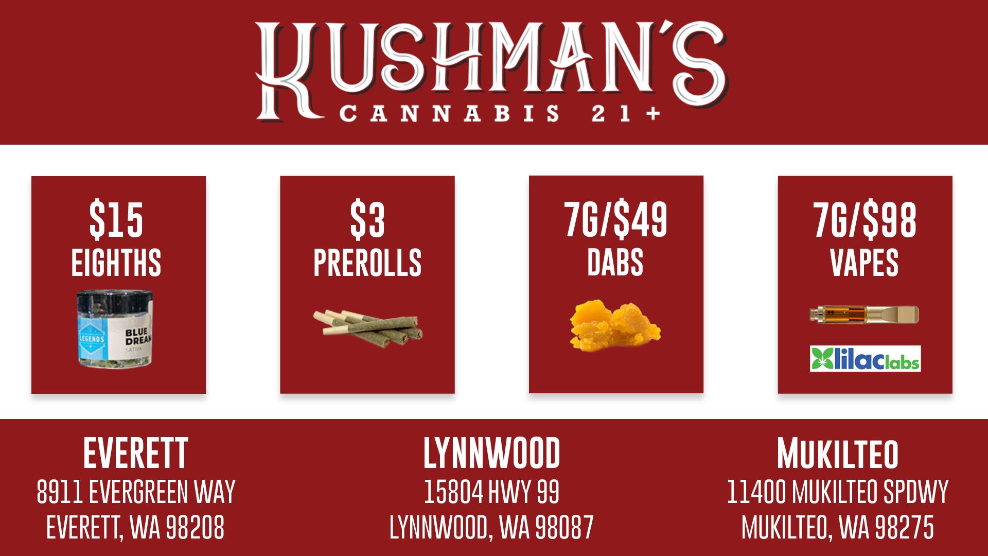 Kushman's Mukilteo Mukilteo, WA Dispensary Leafly
