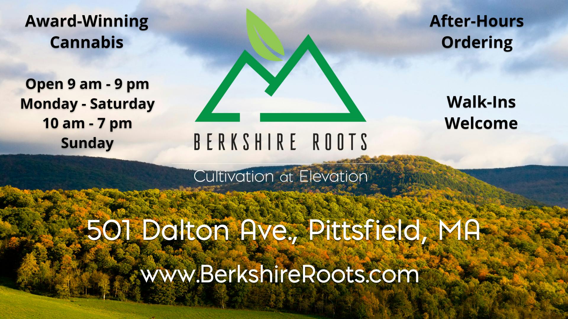 Berkshire Roots (ADULT USE) Pittsfield, MA Dispensary Leafly