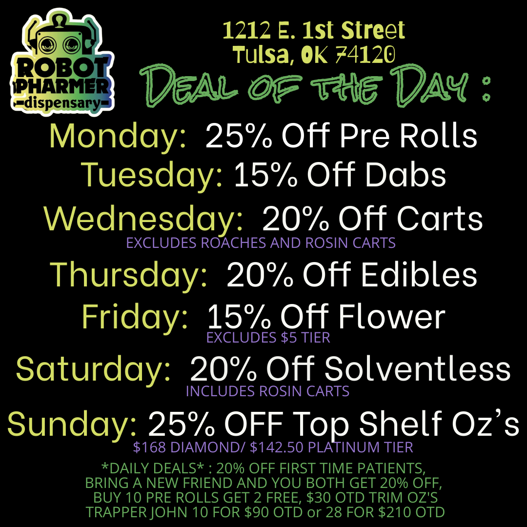 Robot Pharmer — Dispensaries in Tulsa, OK