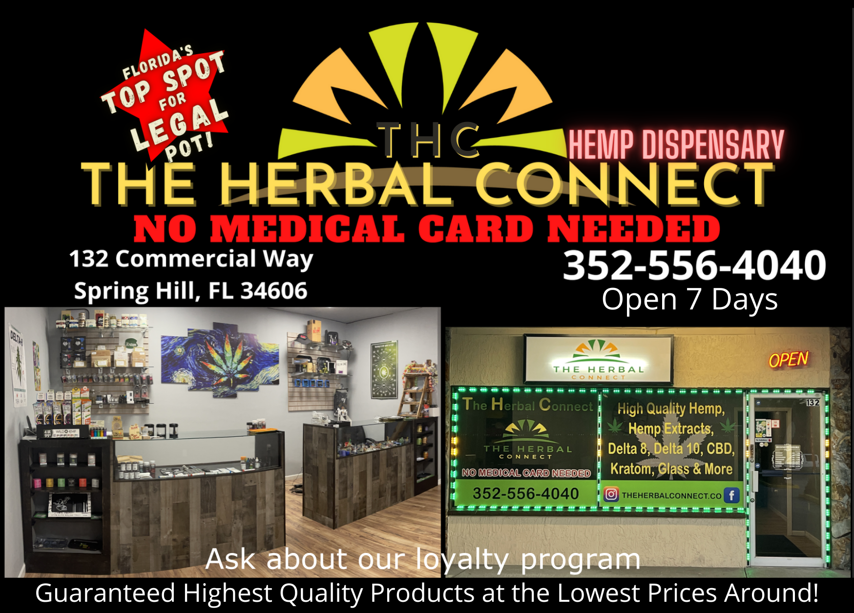 The Herbal Connect Spring Hill CBD store in Spring Hill, FL Leafly